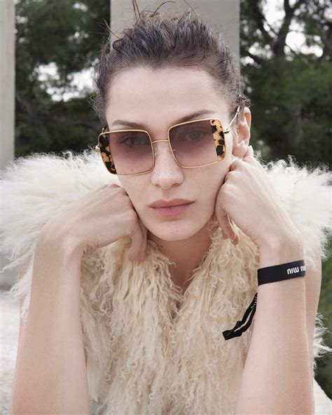 Bella Hadid, Lila Moss & Tang He Model Miu Miu SS20 Eyewear 